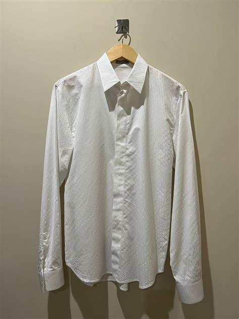 dior oblique button up shirt|dior oblique button placket.